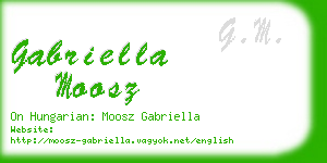 gabriella moosz business card